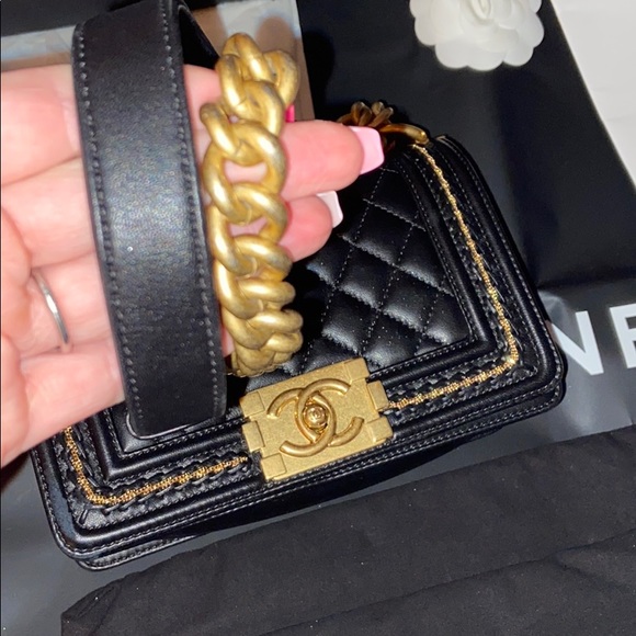 GONE🎉🎉💛💛Chanel small boy limited ed RARE 💛 - Picture 6 of 17